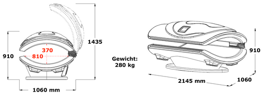 Rotlicht-Bett Bonvida Orbit (Weiss) - Lichtbasiertes Wellness-System (12-14 Wochen Lieferzeit)